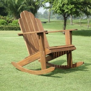 lot 6417 image: Gavil Teak Adirondack Rocker