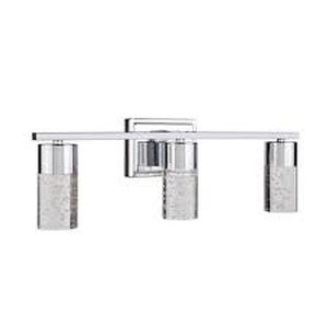 lot 6394 image: AllenRoth Dunwynn 3-light Chrome Modern Vanity Light
