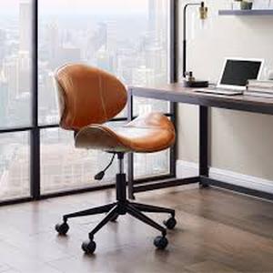 lot 6421 image: Art-Leon Swivel Accent Home Office Desk Chair with Casters