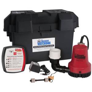 lot 6446 image: Basement Watchdog BWE 1000 Gallons Per Hour Basement Watchdog Emergency Back-Up Sump Pump