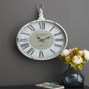 lot 6461 image: The Gray Barn Jartop Metal 16-inch x 18-inch Wall Clock