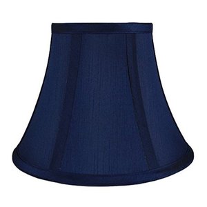 lot 6462 image: Faux Silk Bell Lamp Shade, 5 inch Top, 9 inch Bottom, 7 inch Slant