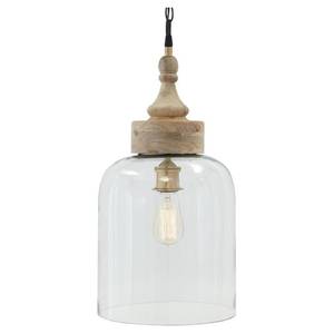 lot 3684 image: Faiz Transparent Glass 10 Inch Wide Pendant Light- Retail$111.49