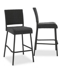 lot 3692 image: Neal Outdoor Wicker Barstools Set of 2 by Christopher Knight Home- Retail$469.49