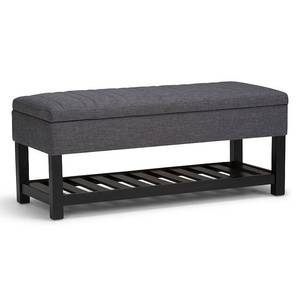 lot 3695 image: Simpli Home Memphis Storage Ottoman Bench