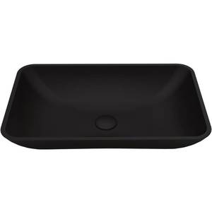 lot 3714 image: VIGO Black Hadyn Vessel Bathroom Sink- Retail$144.90