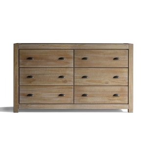 lot 3720 image: Grain Wood Furniture Montauk 6-drawer Dresser- Retail$586.99