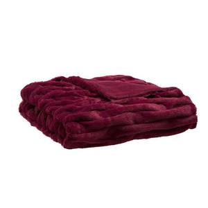 lot 3724 image: Madison Park Luxury Ruched Faux Fur Throw