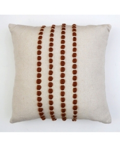 lot 3732 image: 20 x 20 Wanda Yarn Stitch Woven Cotton Pillow