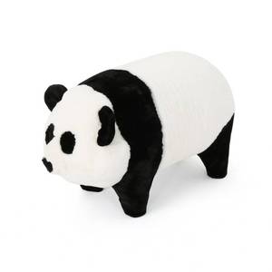 lot 3735 image: Jotham Kids Faux Fur Panda Ottoman Bench by Christopher Knight Home- Retail$103.49