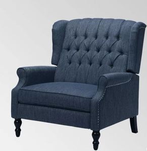lot 3645 image: Apaloosa Oversized Tufted Wingback Recliner Chair