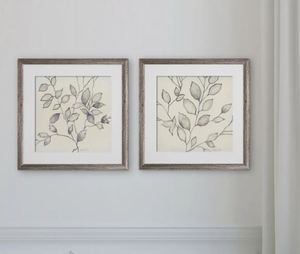 lot 3654 image: Whispering Leaves -2 Piece Set, 15 x 15- Retail$76.48