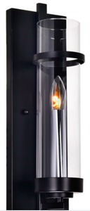 lot 3679 image: The Gray Barn Freckled Fanny 1-light Wall Sconce with Black Finish- Retail$82.49