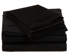 lot 3731 image: Superior Egyptian Cotton 650 Thread Count Deep Pocket Solid King Bed Sheet Set- Retail$126.49