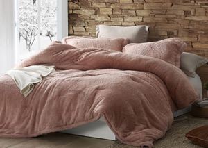 lot 3783 image: Coma Inducer Oversized Queen Comforter - The Original Plush - Sepia Rose (Shams not Included)- Retail$109.99