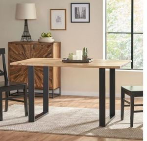 lot 3795 image: Antonio Acacia Wood Dining Table by Christopher Knight Home- Retail$376.99