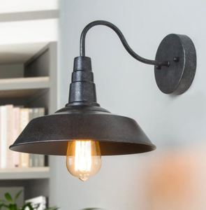 lot 3812 image: Liberia Metallic Gooseneck Wall Sconce Farmhouse Wall Lamp by Havenside Home
