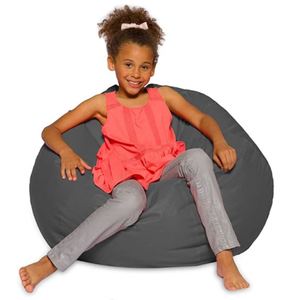 lot 3782 image: Kids Bean Bag Chair, Big Comfy Chair - Machine Washable Cover