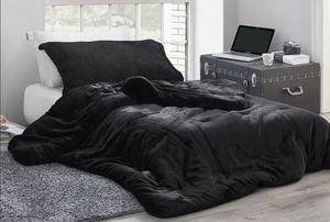 lot 3797 image: Coma Inducer Oversized Twin XL Comforter - Me Sooo Comfy - Black- Retail$89.99