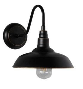 lot 3813 image: Lora 1 Light Outdoor Wall Lighting - Black Finish