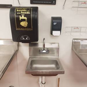 lot 9007 image: Stainless hand sink