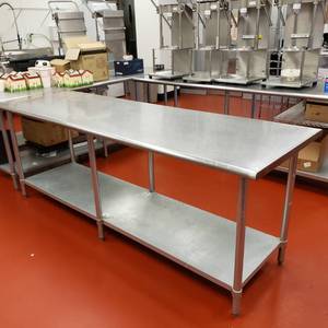 lot 9042 image: 96x30 stainless table