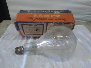 lot 3923 image: Large Westinghouse Lightbulb