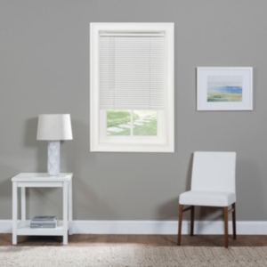 lot 65101 image: Achim Cordless GII Morningstar 1 Light Filtering Mini Window Blind, White