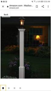 lot 65138 image: Madison 5x5 Vinyl Lamp Post