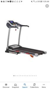 lot 65191 image: sunny health and fittness treadmill folding T4400