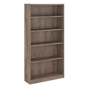 lot 65192 image: 71.65 5 Universal Shelf Bookcase Rustic Gray - Bush Furniture