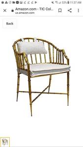 lot 65196 image: TIC Collection Countess Chair, WhiteGold