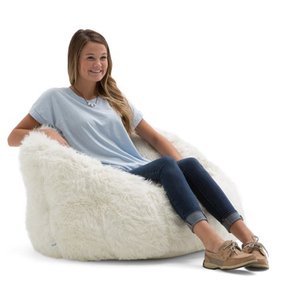lot 65204 image: Big Joe Milano Shag Bean Bag Chair, Multiple Colors