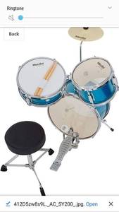 lot 65210 image: gammon percussion junior drum set