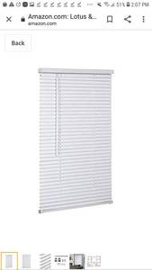 lot 65217 image: Lotus & Windoware Cordless 1 Vinyl Blind 57 X 64 White