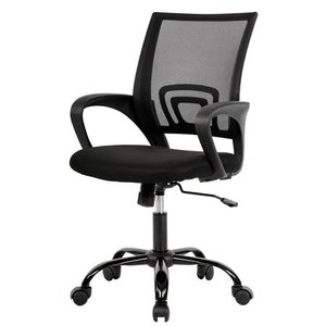 lot 65218 image: Mesh Office Chair Desk Chair Computer Chair Ergonomic Adjustable Stool Back Support Modern Executive Rolling Swivel Chair for Women & Men, Black