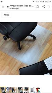 lot 65222 image: Tempered Glass Chair Mat 36�46