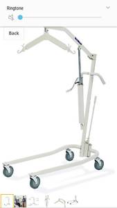 lot 65229 image: Invacare Painted Hydraulic Lift  450 lbs. weight capacity  9805P model