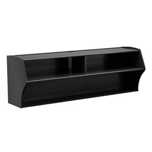 lot 65242 image: Altus Wall Mounted AudioVideo Console Black - Prepac