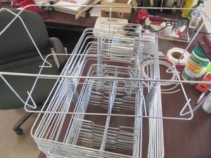 lot 1599 image: 16 New Wire Baskets - 20 L x 12 w x 8   D
