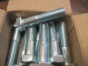lot 1581 image: NEW Box of 10 Hillman Group 16-mm- 2.00 x 70-mm Zinc Plated Metric Hex Bolts