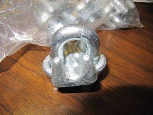 lot 1564 image: NEW 38 Wire Rope Clamp, U-Bolt Cable Clamp Lot of (25)pcs PN#51302081 FORGED STEEL