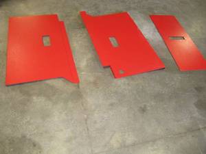 lot 1527 image:  Kubota K74534 NEW spindle covers, LT RT and Center Covers For Kubota Mower Deck