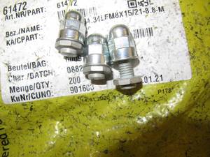 lot 1572 image: APPROX 600  Acorn Hex Cap 8MM Nuts Extra Height With Studs (Read Notes)