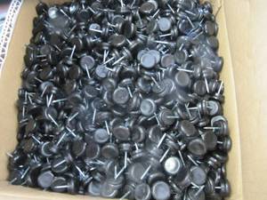 lot 1626 image: 2000  pcs NEW  34 Nail-on Glide Furniture Chair Tables Leg Wood Floor Protector