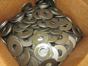 lot 1580 image: NEW Lot of 260 ISSCO 34 Grade 8 Flat Washer USS Carbon Steel Plain Finish