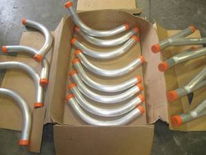 lot 1633 image: 2 Inch Curve and Y Alum New Electrical Piping