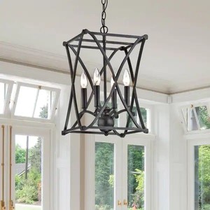 lot 3007 image: The Gray Barn Inyo Iron Antique Black Chandelier