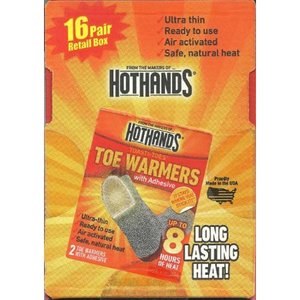 lot 4011 image: 16 Pairs of HOTHANDS Toe Warmers with Adhesive (32 Total)