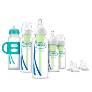 lot 4055 image: Dr. Browns Baby First Year Transition Options Baby Bottles Gift Set, Teal